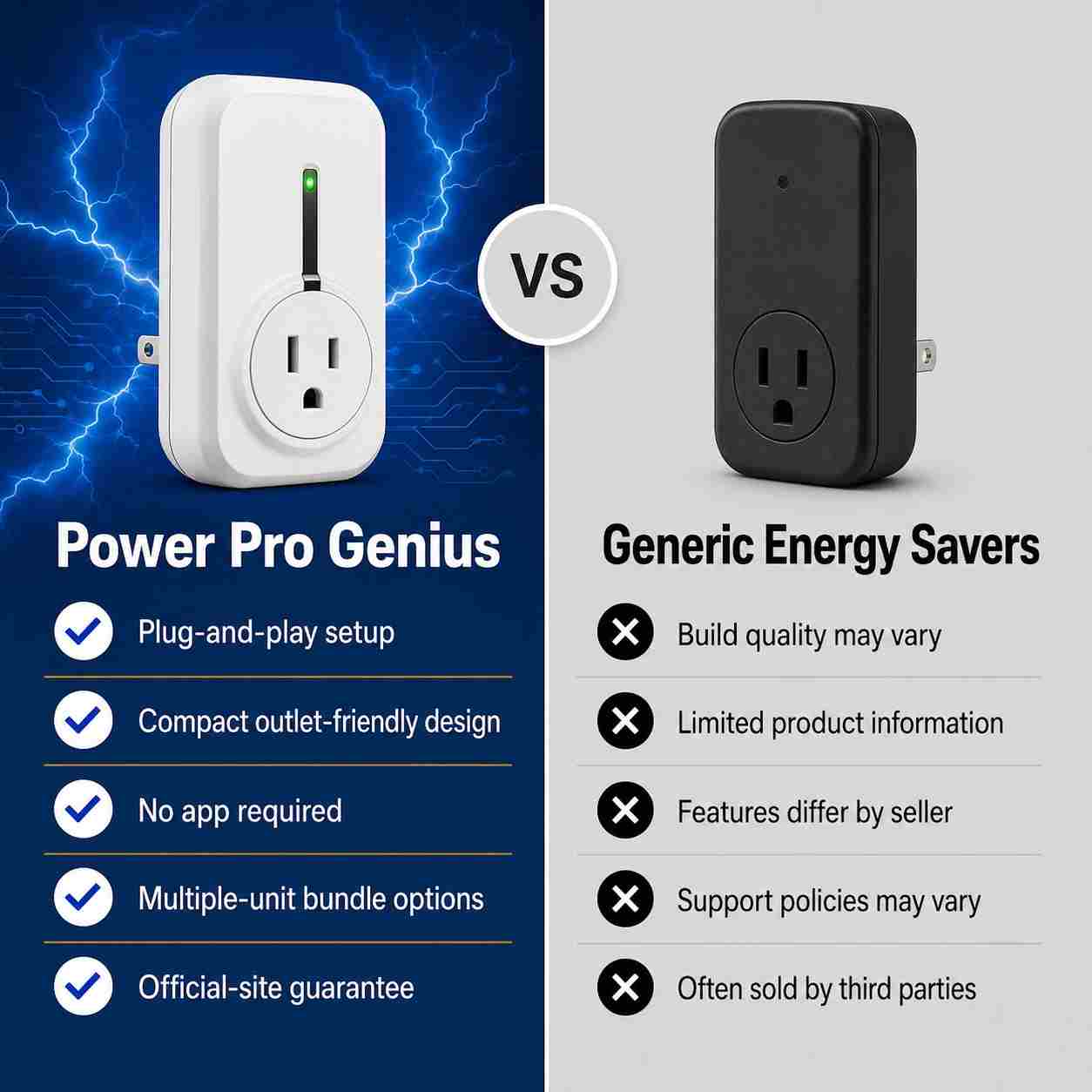 Power Pro Genius vs. Generic Energy Savers