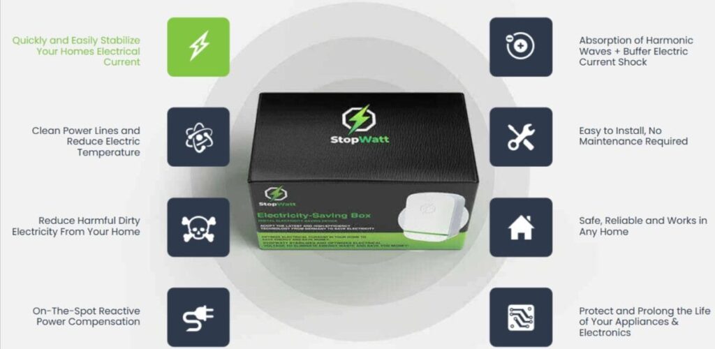 Stopwatt Electricity-Saving Box benefits