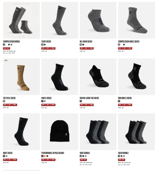 The Product of Hollow Socks
