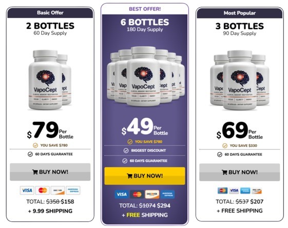 VapoCept pricing details