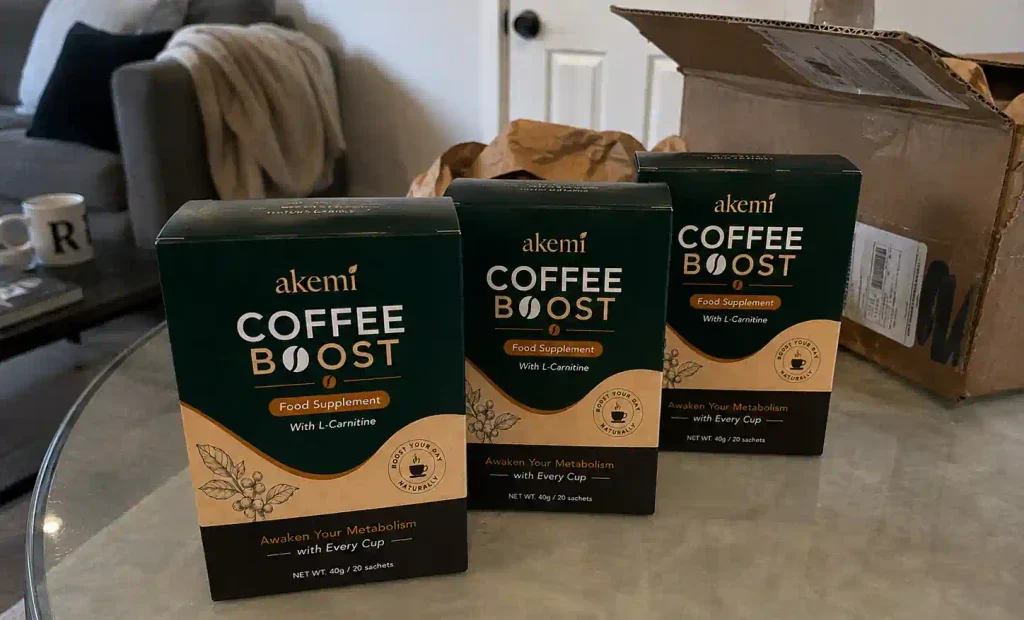 Akemi Coffee Boost UK order eaxperience