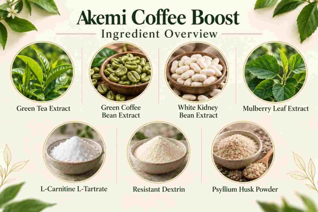 Akemi Coffee Boost ingredients