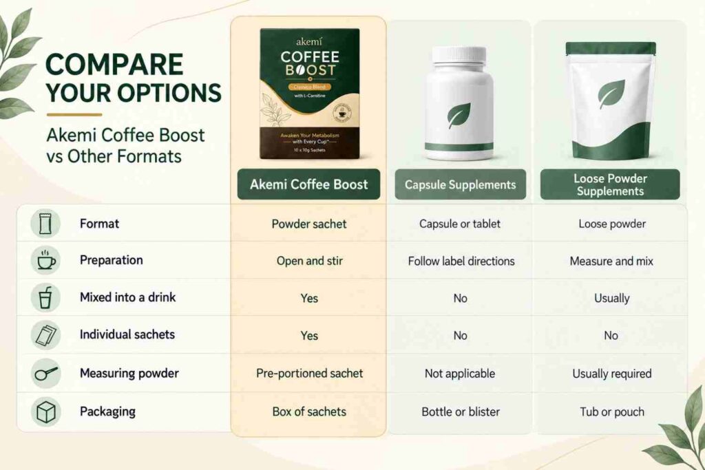 Akemi Coffee Boost vs