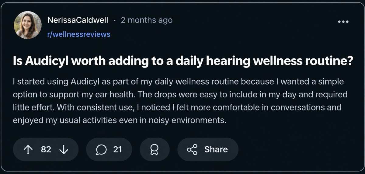 Audicyl reddit reviews