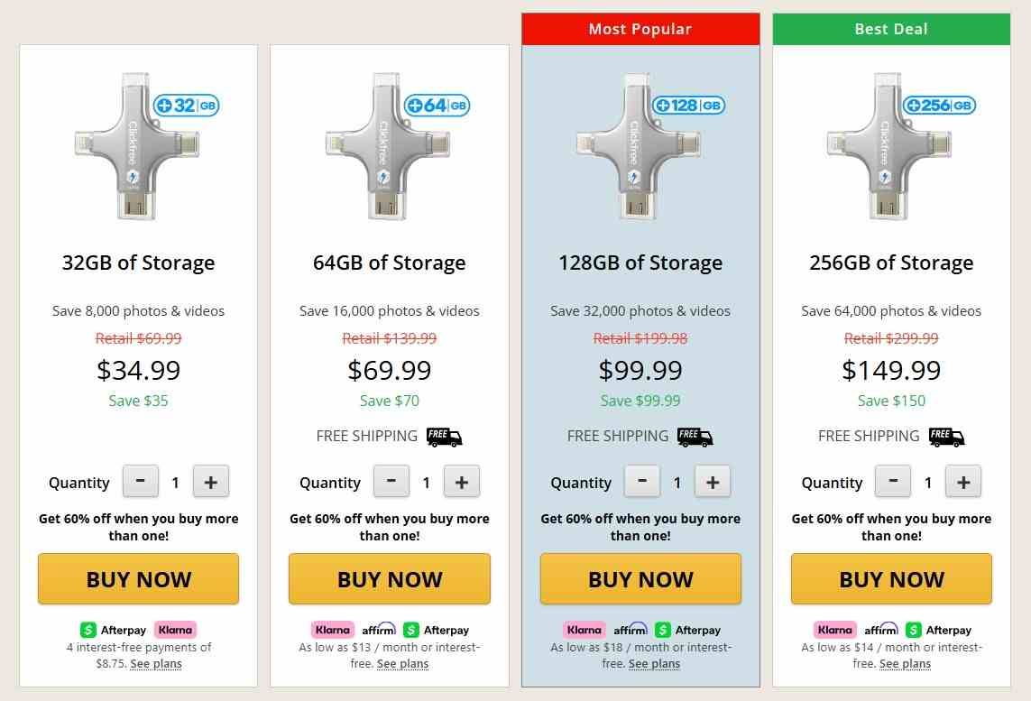 Clickfree Pricing