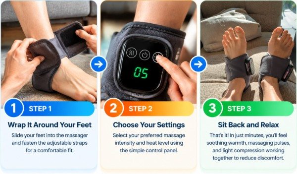 EMSense Foot Massager uses