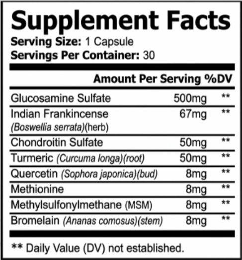 Flex Guard supplement fact