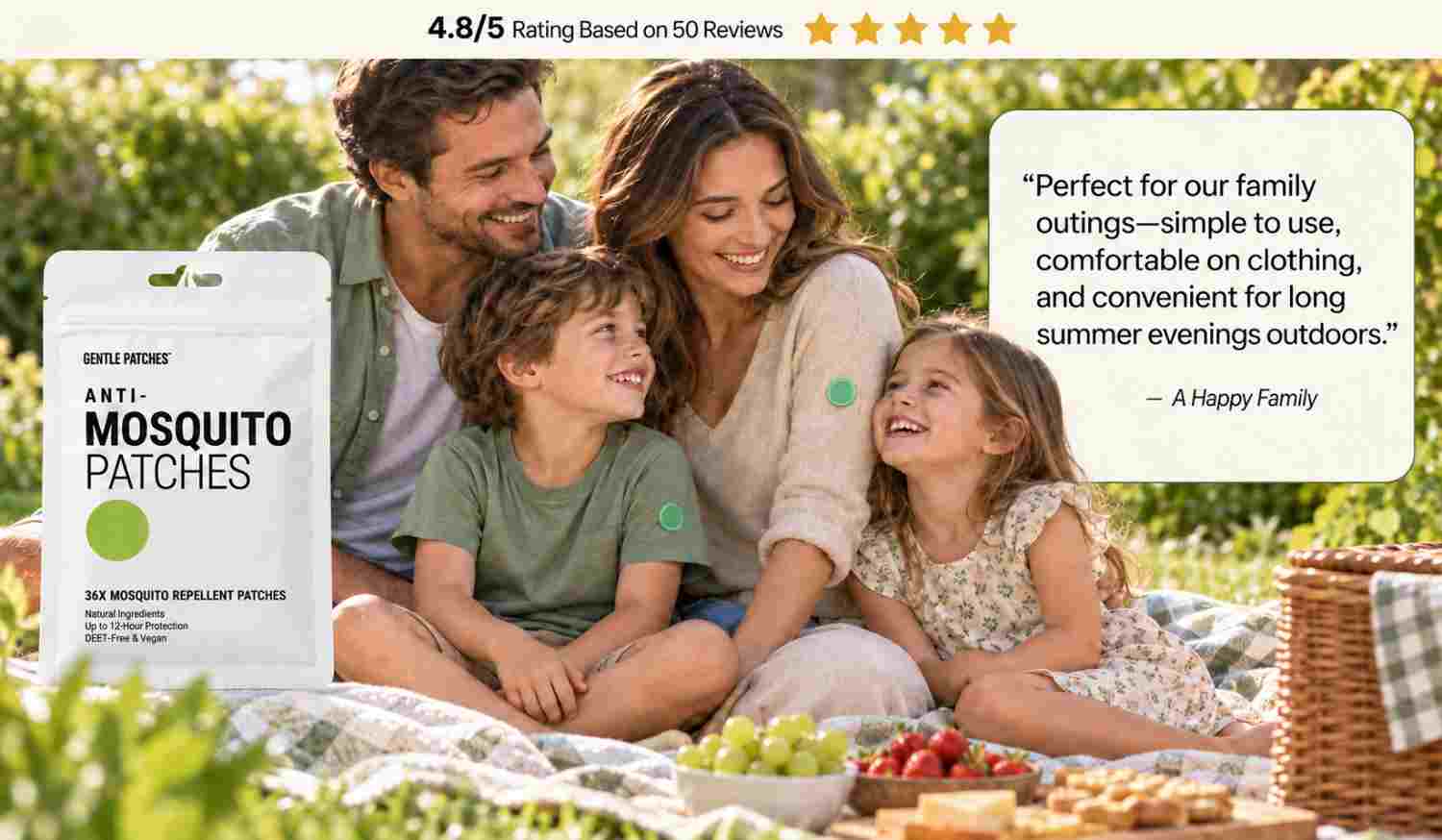 Gentle Anti-Mosquito Patches Customer Reviews