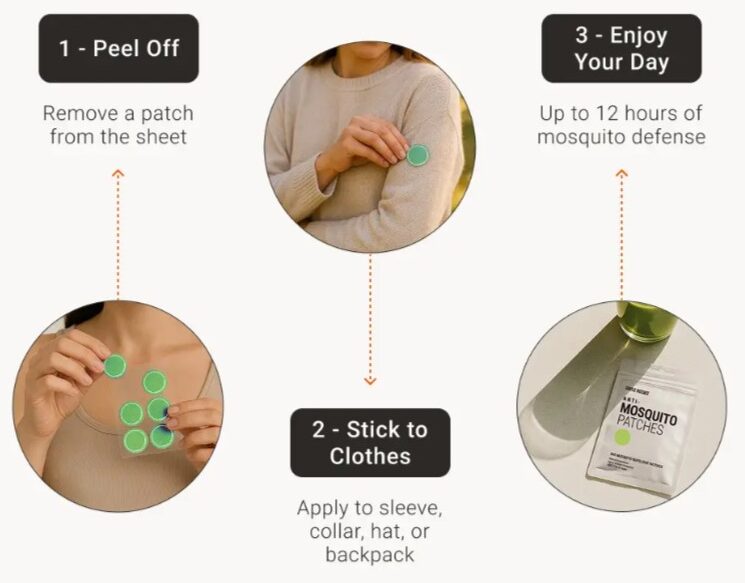 Gentle Anti-Mosquito Patches Use