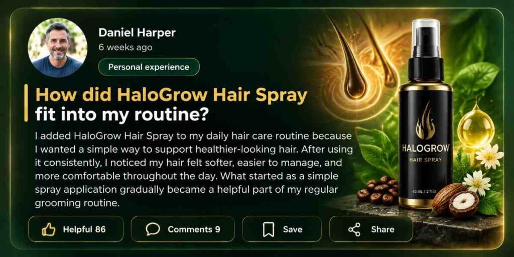 HaloGrow Hair Spray customer reviews