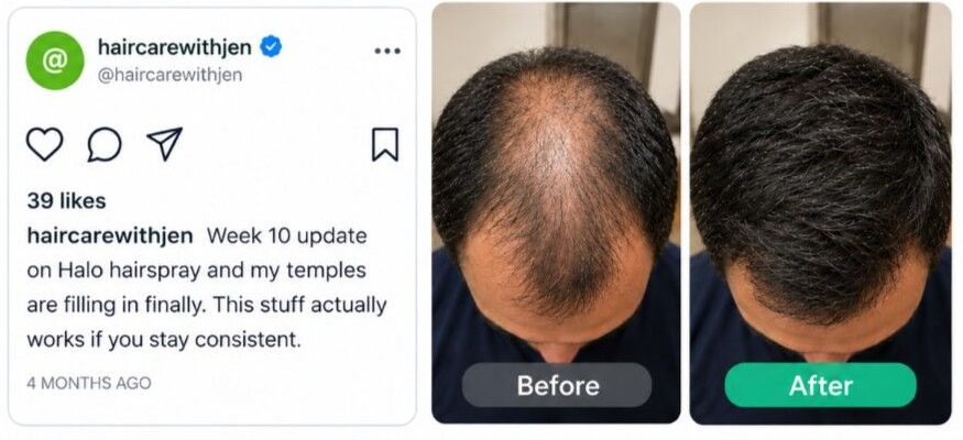 HaloGrow Hair Spray customer reviews 2
