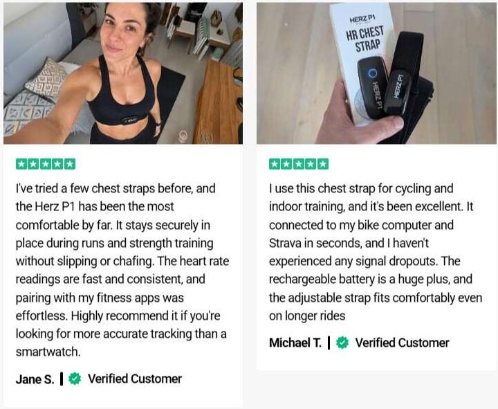 Herz P1 HR Chest Strap Customer Reviews