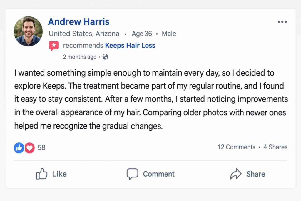 Keeps hair losss - Facebook Reviews