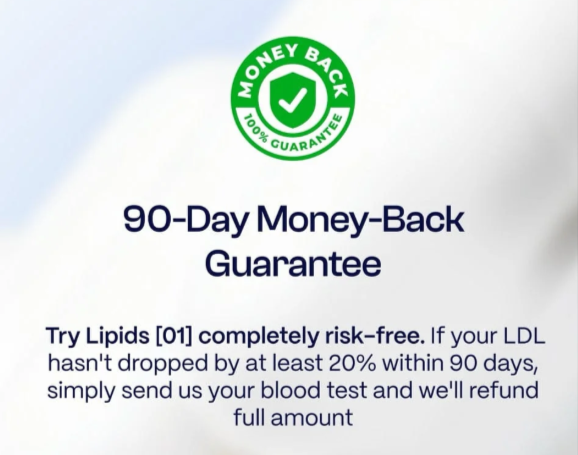 Lipids 01 money back guarantee