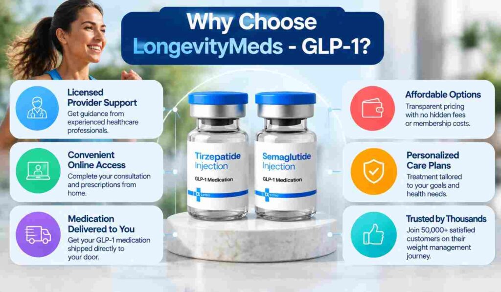 LongevityMeds - GLP-1 why choosse