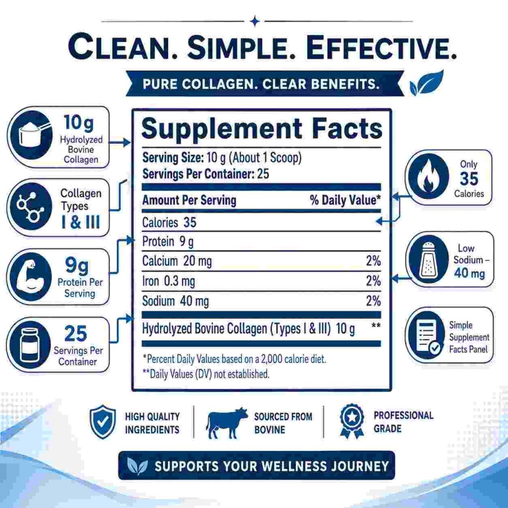 Native Path Collagen Supplement Facts