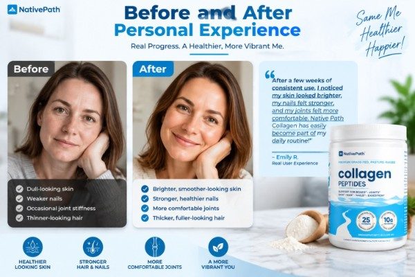 Native Path Collagen before and after