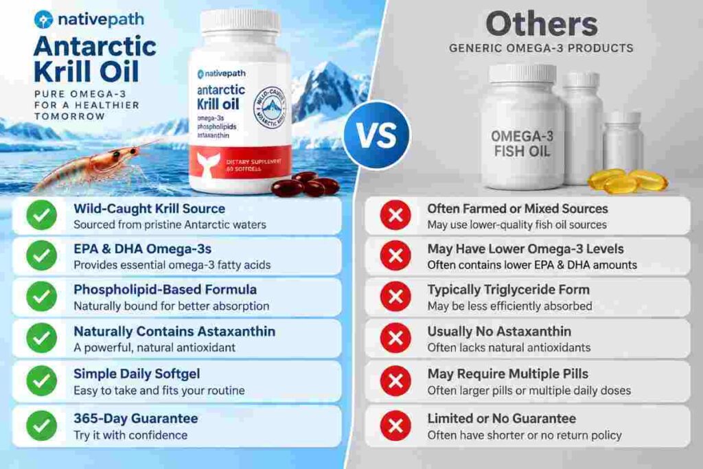 Nativepath Antric Krill Oil vs