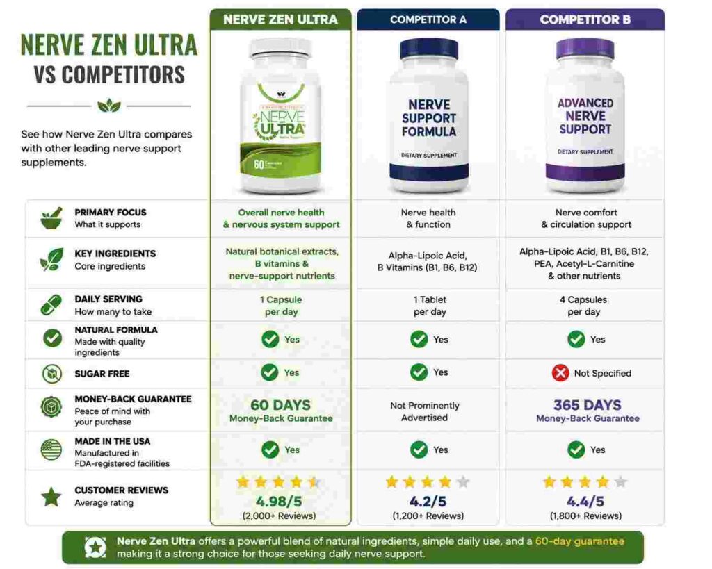 Nerve Zen Ultra vs. Competitors