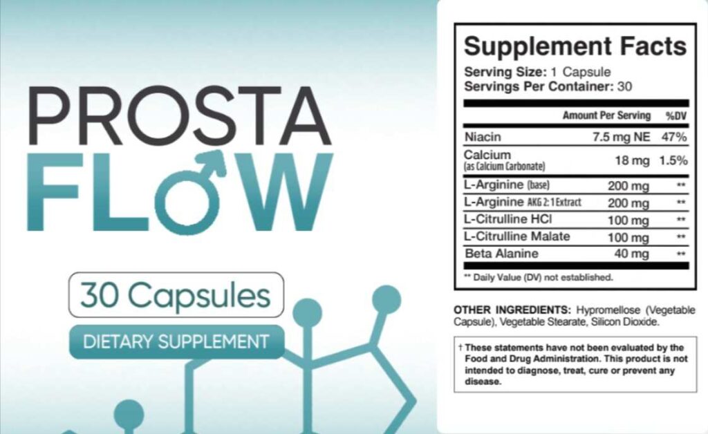 ProstaFlow supplement facts