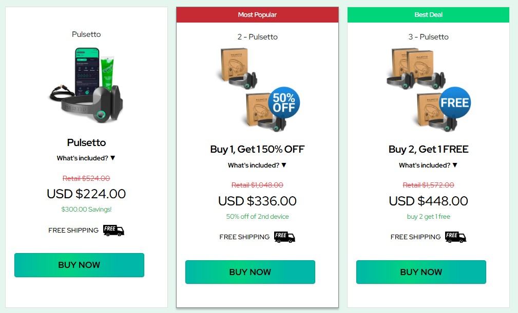 Pulsetto Lite Price