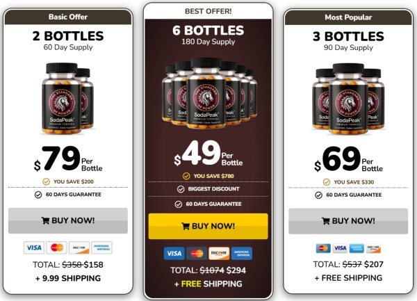 SodaPeak prices
