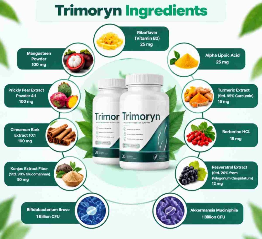 Trimoryn ingredients