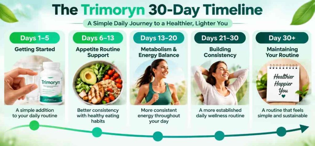 Trimoryn timeline