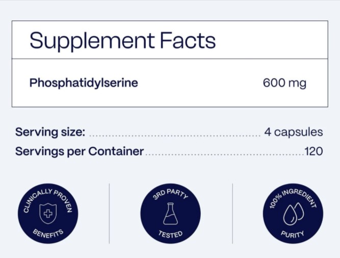 Ultimate Phosphatidylserine supplement facts