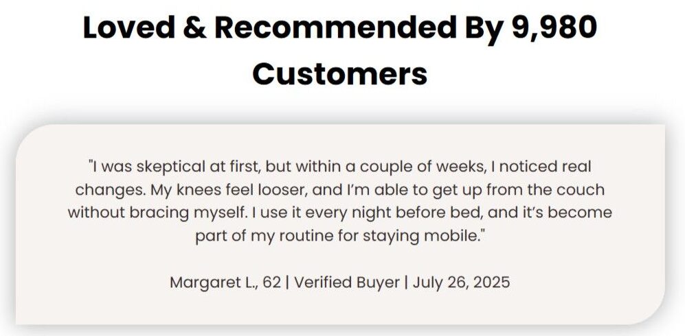 Welnax Easeflex KneeMassage Customer Reviews
