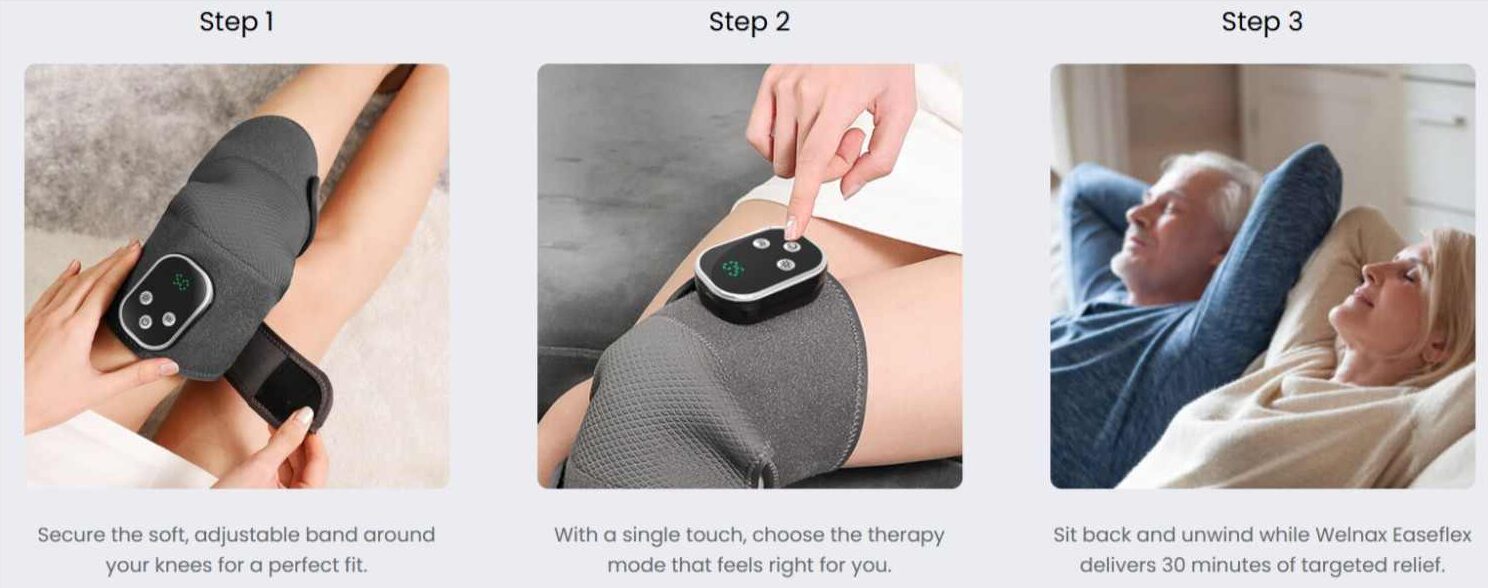 Welnax Easeflex KneeMassage Use