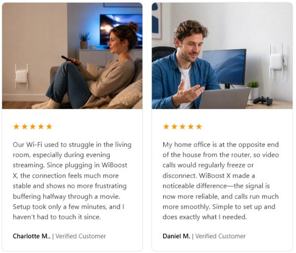 WiBoost X customer reviews