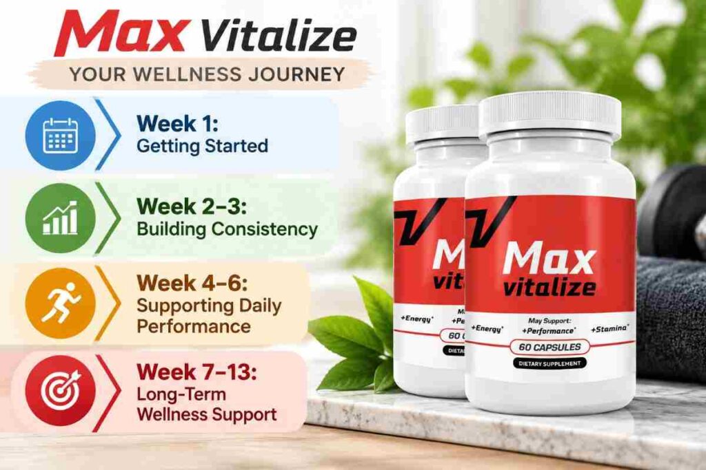 max vitalize timeline