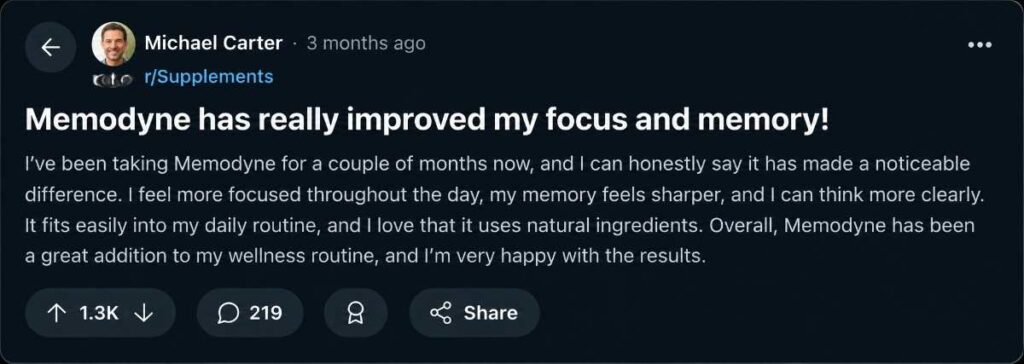 memodyne customer reviews