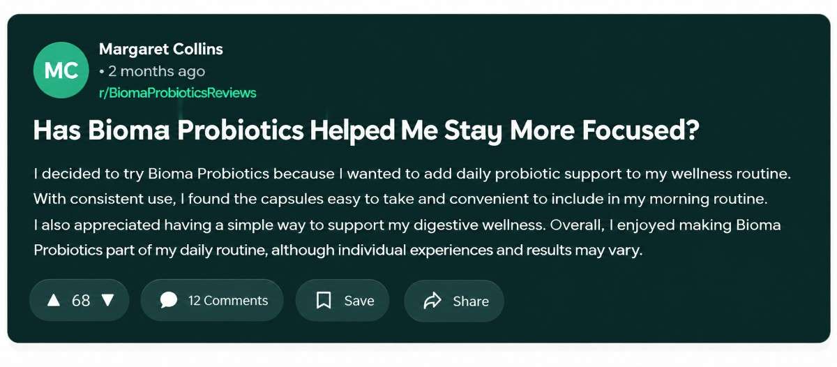 Bioma Probiotics reddit