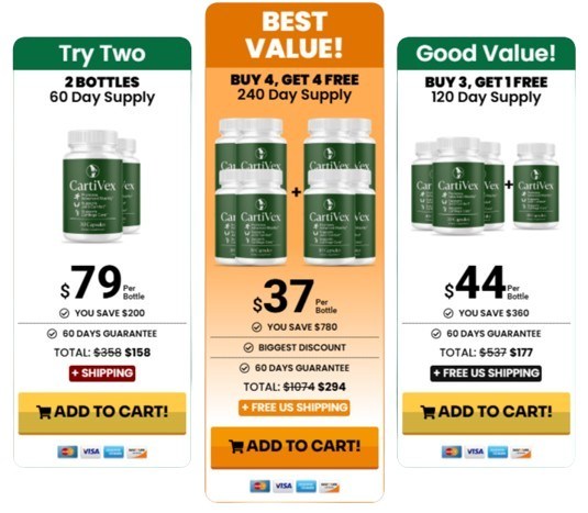 CartiVex pricing details