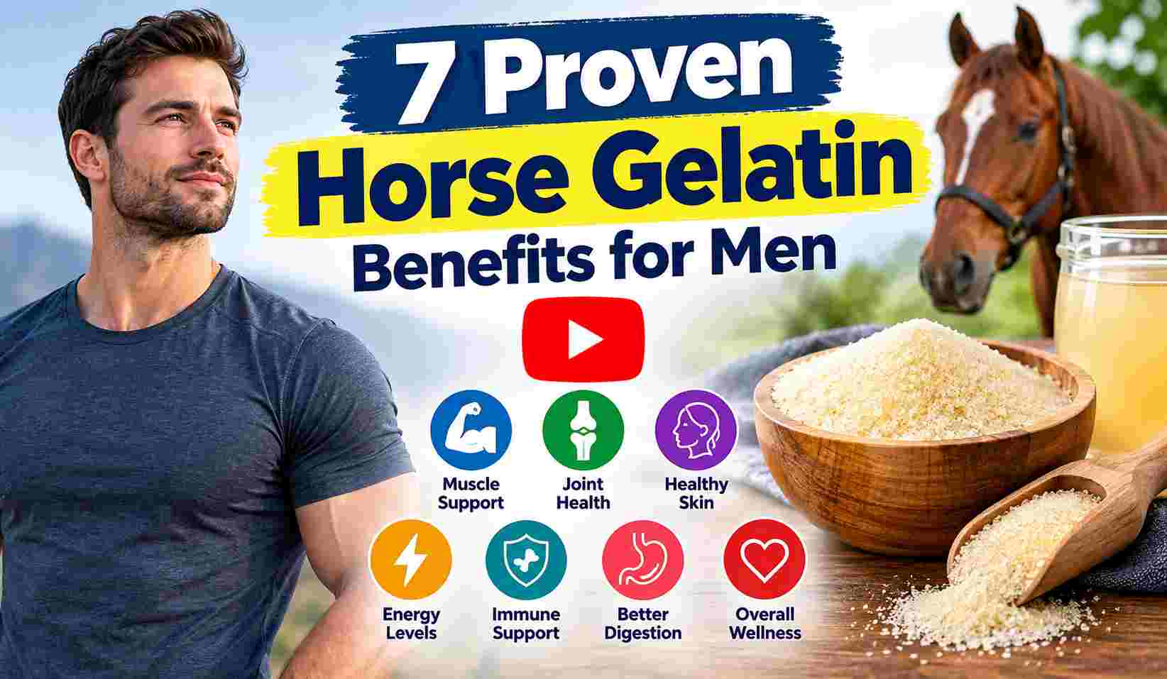 7 Proven Horse Gelatin Benefits for Men