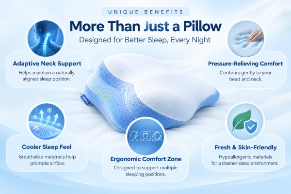 Derila ERGO Memory Foam benefits