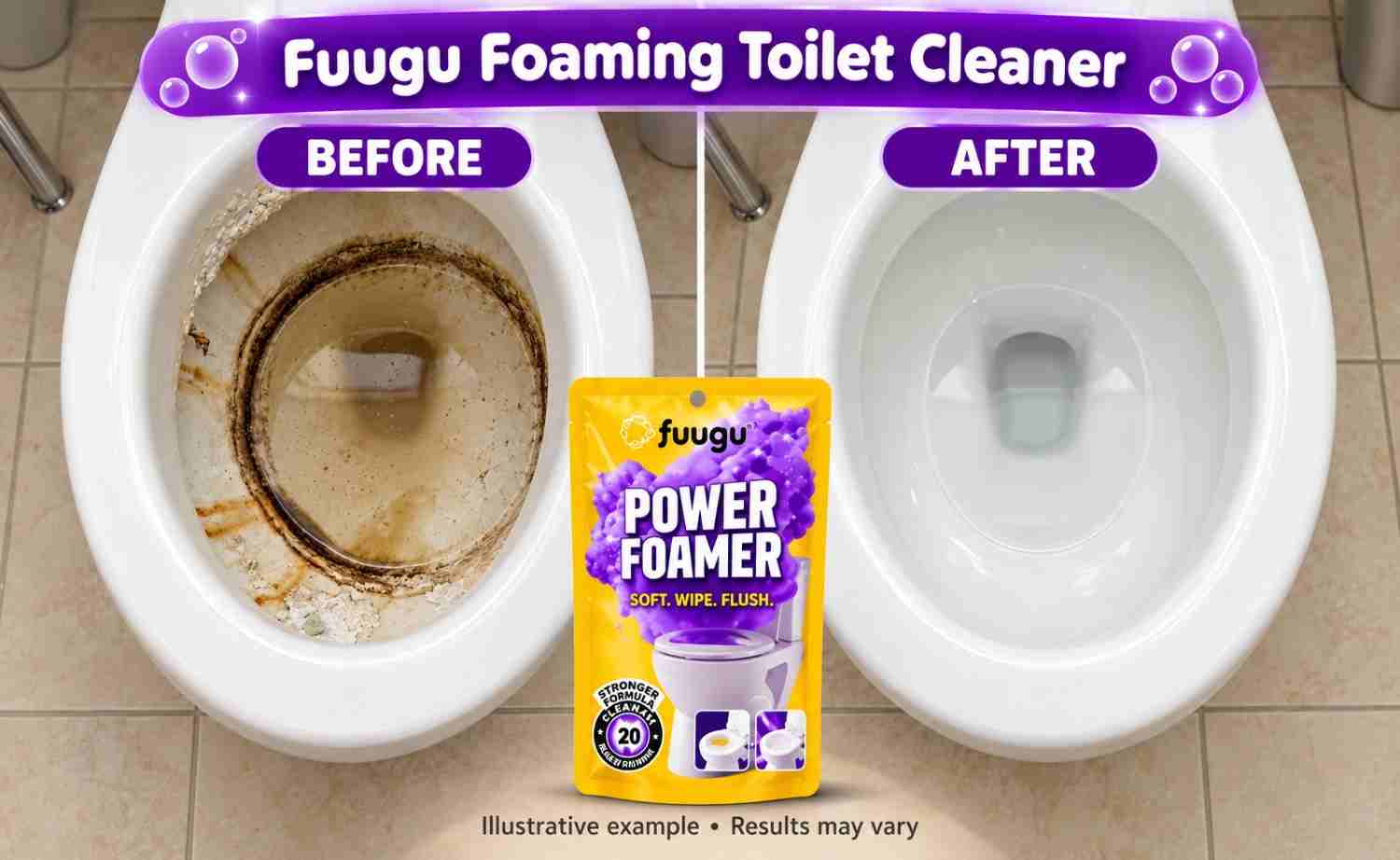 Fuugu Toilet Cleaner_ Before and After