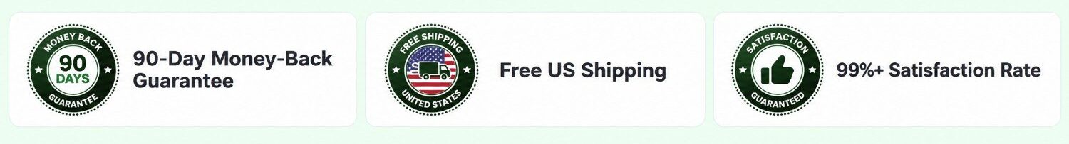 Guarantee shipping and satisfaction