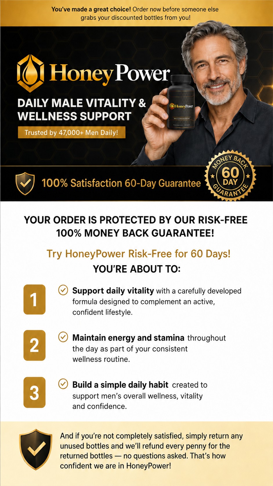 HoneyPower guarantee