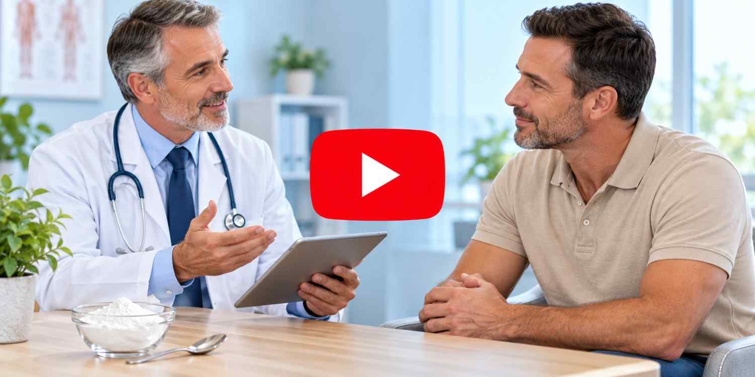 Mens health consultation with baking soda