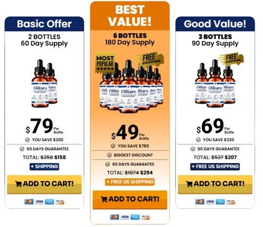 Oiltaro pricing details