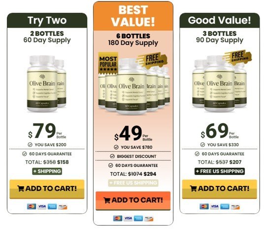 Olive Brain pricing details