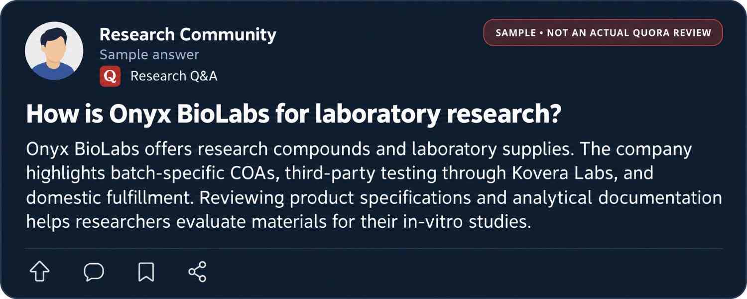 Onyx BioLabs research