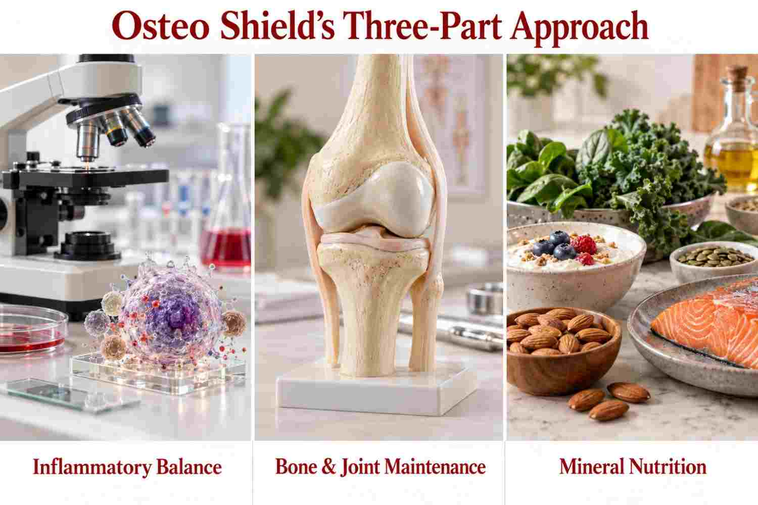 Osteo Shields Three-Part Approach