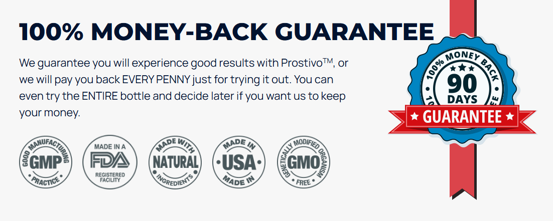 Prostivo money back guarante