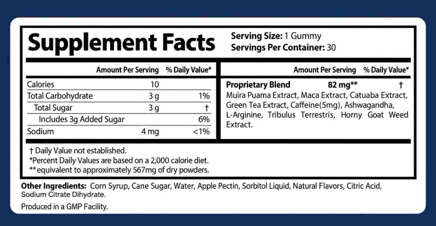 Soda Boost Supplement Facts