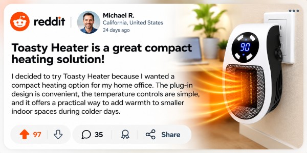 Toasty Heater customer1