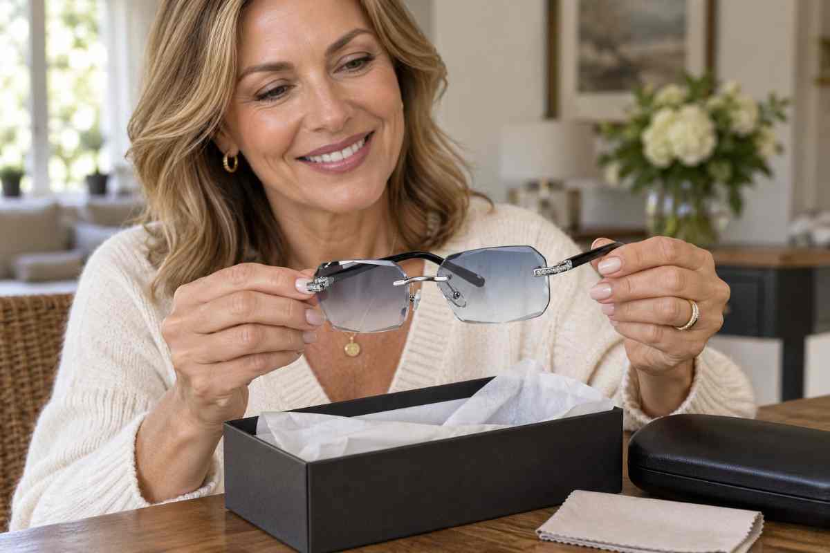 Unboxing Rimless Glasses in Soft Daylight-50kb